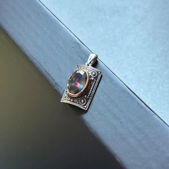 Ornate Antique Pendant Sterling Silver .925 - Picture 1 of 3